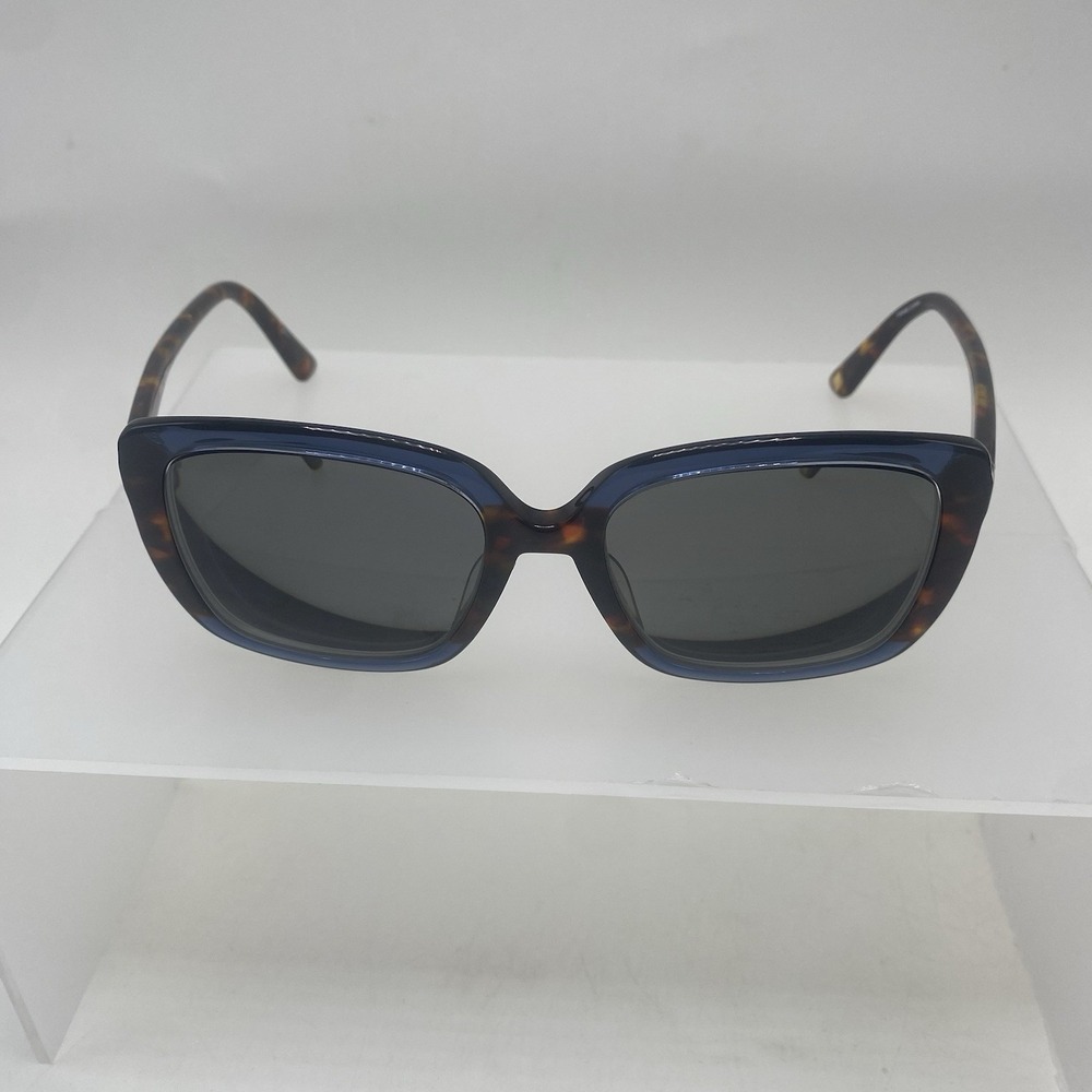 Anne Klein Sunglasses Women FRAME ONLY AK7066 55-18-135 Blue Tortoise 524 - Picture 2 of 16